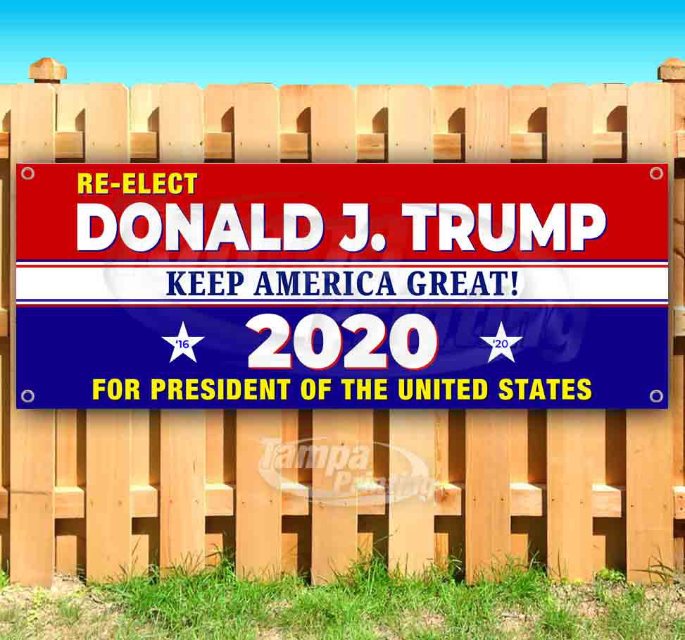 DEMOCRATS FOR TRUMP 2020 Advertising Banner Vinyl Flag Sign Trump President 2020