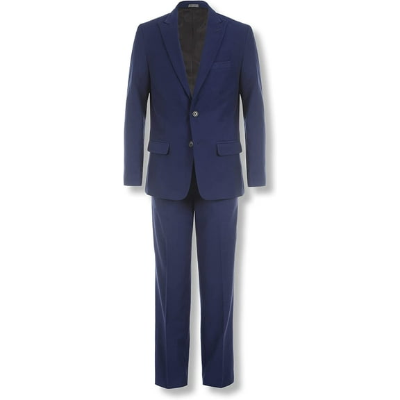 Calvin Klein Boys' 2-Piece Formal Suit Set 8 Infinity Blue
