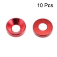 thumbnail image 2 of Unique Bargains 10Pcs 12mm x 5mm x 3.2mm Aluminum Alloy Countersunk Washer Red for Screw Bolt, 2 of 3