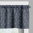thumbnail image 5 of Ambesonne Floral Valance & Curtain, Droplet Motif, 55"x24", Dark Blue Green, 5 of 6