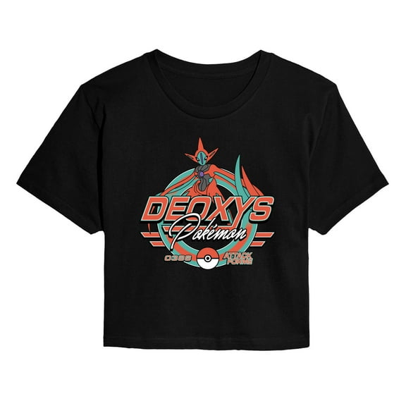 Pokémon - Deoxys Racing - Juniors Cropped Graphic T-Shirt