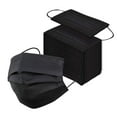 InterMask Disposable Premium 3Ply Face Mask, Black, ASTM Level 3, Box of 50 Masks