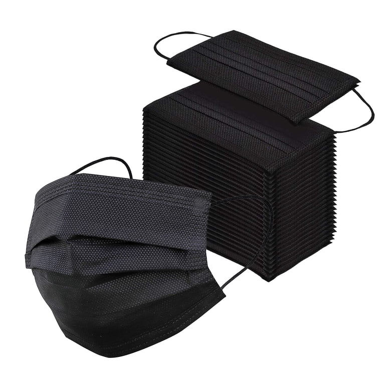 InterMask Disposable Black 3-Ply Face Mask ASTM Level 3 Box of 50