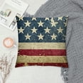 thumbnail image 2 of Chilfamy Retro American Flag Patriotic 4th of July Pillow Covers Home Decorative Soft Cushion Case for Bed Sofa Couch Sided White, 2 of 5