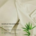 thumbnail image 3 of Rayon from Bamboo Solid Deep Pocket Sheet Set Ivory / Queen, 3 of 4