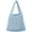 Blue, variant on Mini Clutch Handbag Fishing Net Bucket Bag Cotton Rope Crochet Drawstring Woven Beach Bag Small Tote for Women Girls