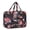 Black, variant on Floral Travel Duffel Bags for Women - 25L Waterproof Gym Bag, Laptop Carry-On Luggage, Weekend Travel Organizer(Black Floral)