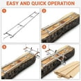 thumbnail image 5 of Yeshouse Portable Chainsaw Mill 36 Inches and 9FT Rail Mill Guide System(Planking Milling Bar Size 14 Inches to 36 Inches), with Acrylic Board and 2 Tree Felling Wedges, Easy Assembly, 5 of 8