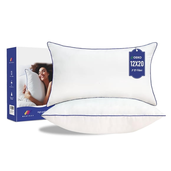 Inserto de almohada Wuuyuef, 30 x 51 cm, juego de 2 unidades rectangulares para interiores