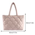 thumbnail image 4 of Bolso de hombro acolchado para mujer, bolso grande para axila, bolso para axila, bolso de compras de invierno, 4 of 8