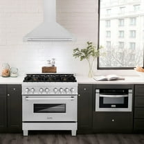 ZLINE 36 DuraSnow Stainless Steel Range Hood with Black Matte Shell (KB4SNX-BG-36)