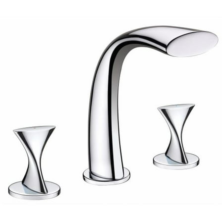Ultra Faucets Uf65300 Chrome 2 Handle Twist Roman Tub Faucet