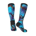 thumbnail image 5 of Lsque Blue Butterflies Printed Crew Socks Men's Women's LightWeight Thin Casual Calf Socks ,Knee High Socks,Cotton Socks, 5 of 9