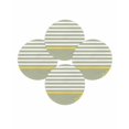 thumbnail image 7 of 13 Inch Round Placemats Set of 4, Anchor Sage Green Non Slip Heat Insulation PP Table Mats, Yellow Nautical White Geometric Stripe Washable Place Mats for Kitchen Dining Party Table Decor, 7 of 7