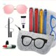 thumbnail image 2 of Fashionable Felt Glasses Case Small Portable Practical跨境, 2 of 4