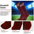 thumbnail image 4 of AWAYTR Adjustable Youth Baseball Belt and Socks Set Maroon, 4 of 10