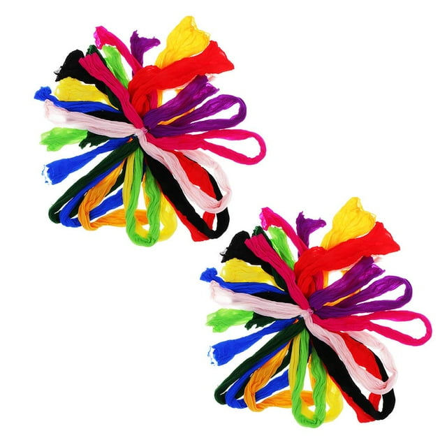 2x 10 piezas 70 cm DIY Nylon Seda Mal, Colores Material para flores artificial Piezas Artesanías BLESIY Material de bricolaje floral