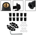 thumbnail image 3 of Screw Kit Cnc Bolt Aluminum+Plastic Black M5 Motorcycle Strength Windscreen Windshield Accessory Fairing Screen Mingyiq, 3 of 9