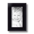 thumbnail image 2 of ArtToFrames 4" x 7" Satin Black Bull Nose Picture Frame, 4x7 inch Black Wood Poster Frame (WOM-1417), 2 of 7