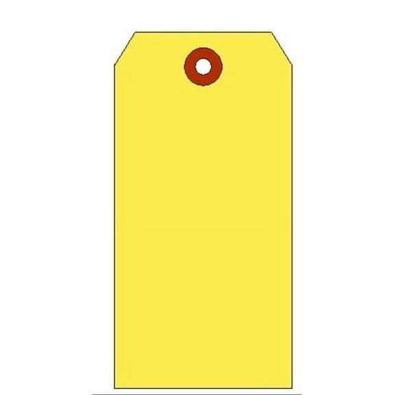 SHIPPING TAG, HVY WT, YELLOW, SIZE #8 (3-1/8" X 6-1/4") BOX OF 1000