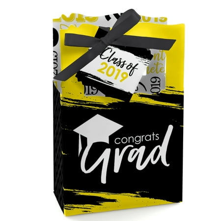 Yellow Grad - Best is Yet to Come - 2019 Graduation Party Favor Boxes - Set of