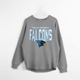 thumbnail image 3 of Women's Gameday Couture Gray Bentley Falcons Oversized Pure Motion Corded Sweatshirt, 3 of 4