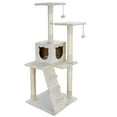 52" Cat Tree MultiLevel Kitten Tower Pet Condo Furniture House Sisal