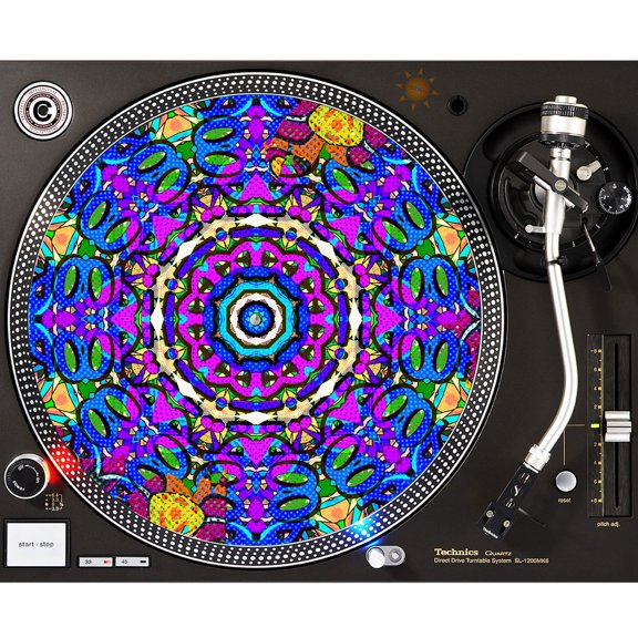KuzmarK™ 12" DJ Turntable Slipmat - Pop Oop