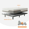 thumbnail image 3 of ESHINE Queen Adjustable Bed Frame - 12 inch Hybrid Memory Foam Mattress, with Massage, Wireless Remote, USB, Under Bed Night Light, Head and Foot Incline, 3 of 8