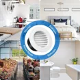 thumbnail image 3 of Adjustable Air Ventilation Cover Round Ducting Ceiling Wall Hole Abs Air Vent Grille Louver Kitchen Bath Air Outlet Fresh System, 3 of 7
