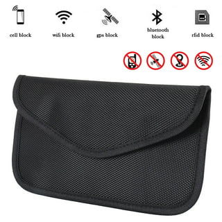  Signal Blocking Bag, ONEVER GPS RFID Faraday Bags for Phones  Pouch Shield Cage Wallet Case for Cell Phone Privacy Protection Car Key  FOB, Anti-Tracking Anti-Spying (1 Pack) : Automotive