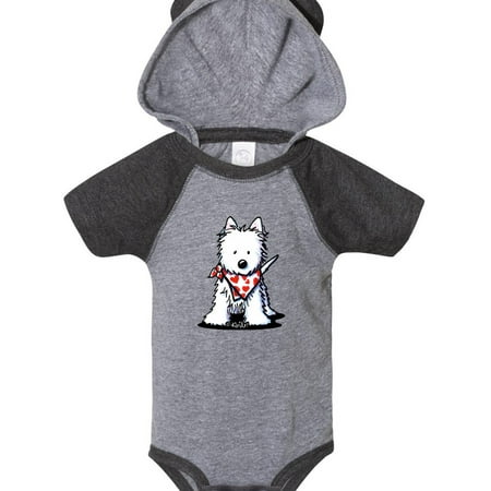 

Inktastic Westie In Bandana Gift Baby Boy or Baby Girl Bodysuit