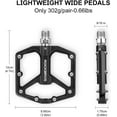 thumbnail image 7 of Rockbros Aluminum Alloy Mountain Bike MTB Flat Black Sealed Bearings Pedals, 7 of 7