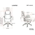 thumbnail image 4 of Lorell Mesh Executive Chair 27-3/4"x30"x46-3/4" Black 47921, 4 of 4