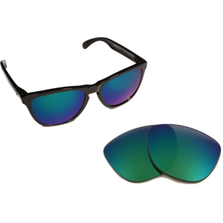 Replacement Lenses Compatible with OAKLEY Frogskins Polarized Green Mirror
