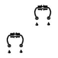 thumbnail image 3 of maskred 1/2/3/5 2021 New Fake Nose Ring Alloy Nose Hoop Septum Rings For Black 2PCS, 3 of 6