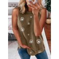 thumbnail image 3 of Biucly Blusa sin mangas con cuello redondo para mujer, informal, suelta, sin mangas Zhivalor HMYH047-6, 3 of 4