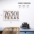 thumbnail image 5 of Wichita Falls, Texas, 76301 Zip Code (Blue) Birch Wood Wall Sign (12x18 Rustic Home Decor, Ready to Hang Art), 5 of 5