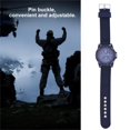 thumbnail image 1 of Reloj de Pulsera, Movimiento electrónico de Nylon Trenzado Redondo Reloj de los Hombres de aleación, Deportes Militares(Azul) Ecomeon  no, 1 of 6