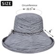 thumbnail image 6 of Tirrinia Wide Brim Sun Hat UPF 50 Foldable Bucket Summer Hat for Women Girls, 6 of 7