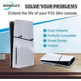 thumbnail image 4 of Horizontal Stand Compatible with PS5 Slim/PS5 Disc & Digital Console, Base Stand Holder for PS5 Slim Accessories, 4 of 5