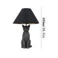thumbnail image 3 of Halloween Black Cat Desk Lamp, Resin Table Light, Warm Light Home Decor, Spooky Season Accent Lighting, Holiday Party Table Lamp, 3 of 9