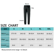 YAWHO Active Zipper Pockets Cotton Poly Joggers, Sweatpants (Womens)