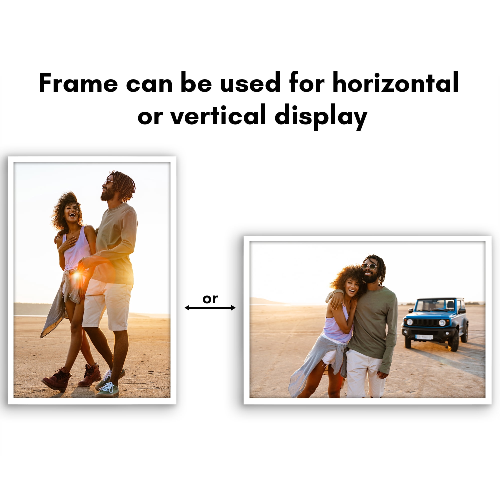 Americanflat 16" x 24" Poster Frame - Perfect for Photos and Artwork - White