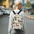 thumbnail image 7 of FORMRS Mini Backpack Purse for Women Quilted Travel Daypack Casual Shoulder Bag, Plaid Deer, 7 of 7