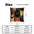 thumbnail image 5 of Cat Pillow Covers Inserts, Decorative Pillows, Throw Pillows with Unique Patterns for Home Décor - Set of 2 in 16x16, 18x18, or 20x20 inches, 5 of 6