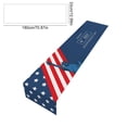 thumbnail image 3 of Independence Day Star Polyester Table Runner, July 4th Holiday Dining Table Decor, 1-Piece, for Home Kitchen Party, 33 x 150/180/200 cm, 3 of 6