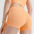 thumbnail image 4 of Yoga Shorts Women Dgankt Women's Sports Yoga Shorts Drawstring High Waist Peach Hip Shorts Quick Dry Fitness Running Outdoor Hip Hot Pants On Clearance, 4 of 9