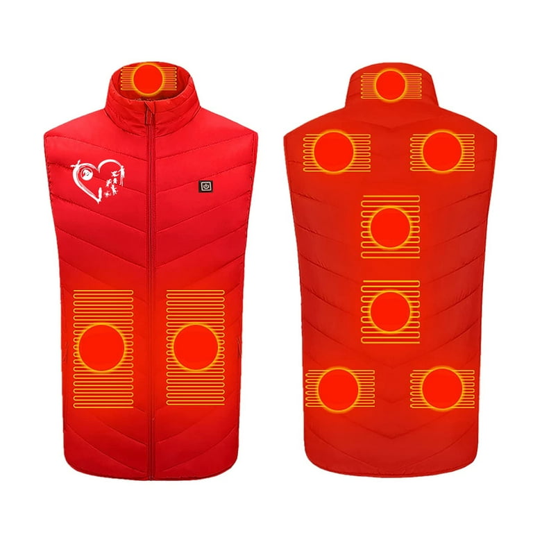 Fanxing Deals Of The Day Clearance Prime Heated Vest Coats for Teen Boy  Girls Heated Vest Washable Heated Coat with Pocket Stand Collar Zipper  Electric Heating Vest Jacket Coats Christmas Gifts 