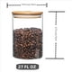 thumbnail image 4 of 2X Contenedores de Almacenamiento de Alimentos de Vidrio con Tapas Frascos de Almacenamiento de Alimentos de Vidrio Grandes para Café Bar Té AzúCar (27 FL OZ), 4 of 5